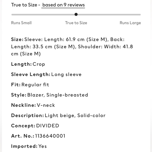 h & m • cropped jacket - Picture 5 of 5